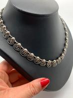T680 Prachtige zilveren ketting noors ontwerp, Sieraden, Tassen en Uiterlijk, Antieke sieraden, Ophalen of Verzenden, Zilver, Ketting