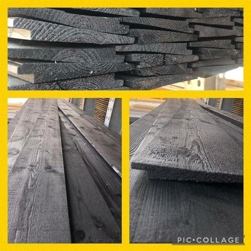 Zweeds rabat ZWART | rabatdelen | potdekselplanken, Tuin en Terras, Schuttingen, Nieuw, Hout, 1 tot 2 meter, Minder dan 3 meter