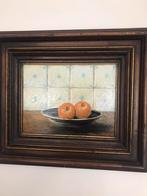 2 realistisch geschilderde sinaasappels. JPJ Michels, Antiek en Kunst, Ophalen of Verzenden