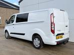 Ford Transit Custom 320 2.0 TDCI 130PK Automaat L2H1 Dubbele, Auto's, Bestelauto's, Wit, Bedrijf, Diesel, 2076 kg