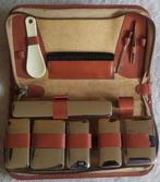 Vintage heren verzorgingsreistoilettas, Ophalen of Verzenden, Gebruikt, Bruin, Heer