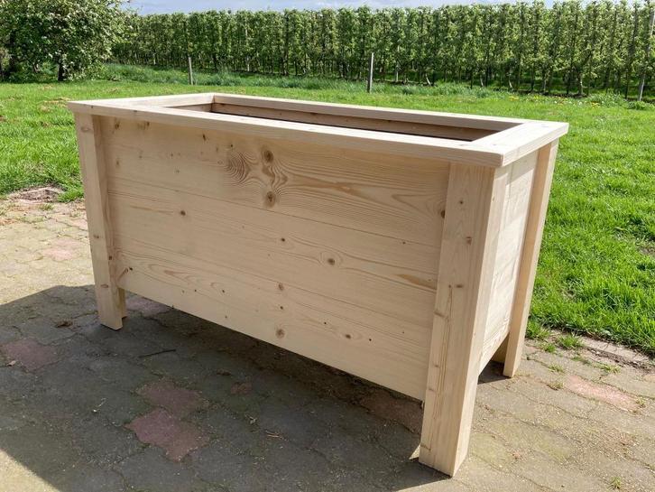 Plantenbakken, Tuin en Terras, Bloembakken en Plantenbakken, Nieuw, Hout, Binnen, Balkon, Tuin, 60 cm of meer, 60 tot 100 cm, Vierkant