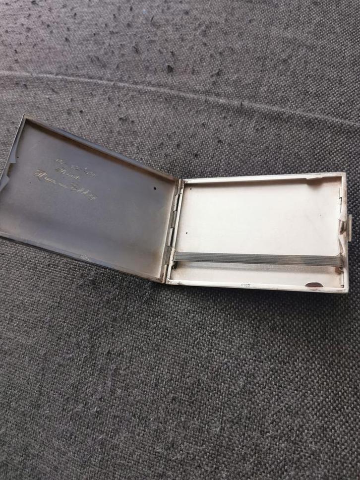 Zilveren Sigarettendoosje 830S - 1949, Antiek en Kunst, Antiek | Goud en Zilver, Ophalen of Verzenden
