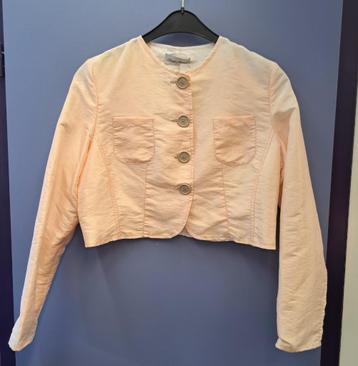 Dieter Heupel korte blazer licht roze metallic stof 40 43047 beschikbaar voor biedingen