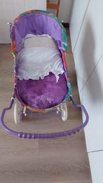 poppenkinderwagen, lila frame, Ophalen, Zo goed als nieuw