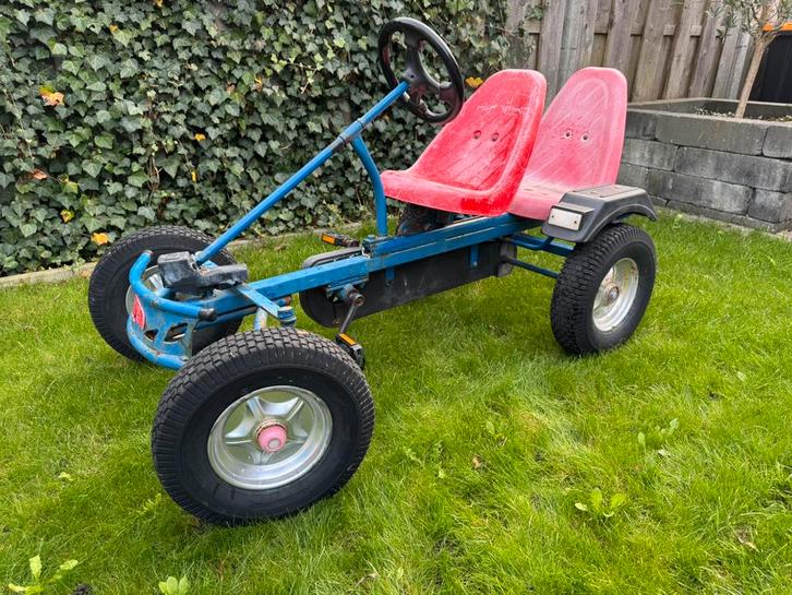 Mammoet R2 skelter met aanhanger, Kinderen en Baby's, Speelgoed | Buiten | Skelters, Gebruikt, Mammoet, Duozit, Met kar of aanhanger