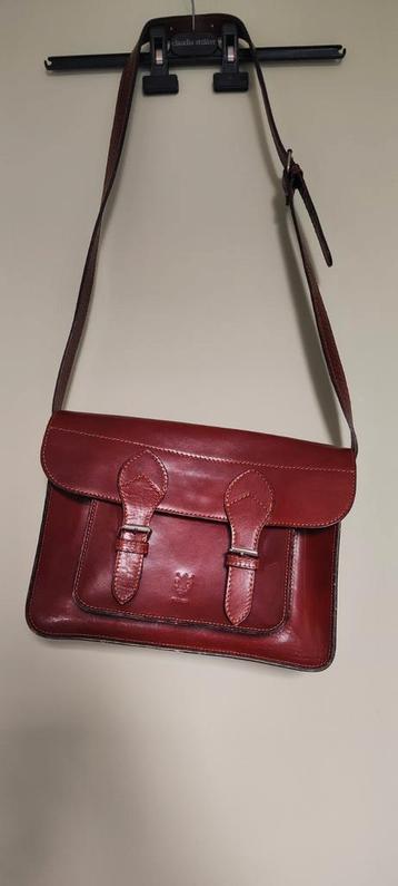 Firenze cognackleurige leren kleine satchelbag , 22x29x7 cm beschikbaar voor biedingen