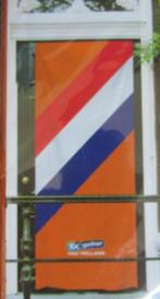 Tuc VOORDEUR VLAG Holland (oranje/rood/wit/blauw), Hobby en Vrije tijd, Ophalen of Verzenden, Nieuw, Oranje of Koningsdag