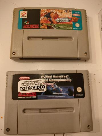 2x Snes Super Nintendo Games beschikbaar voor biedingen