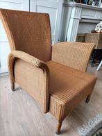 ROTAN DESIGNE FAUTEUIL, Huis en Inrichting, Ophalen, Bruin, Riet of Rotan, Zo goed als nieuw