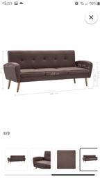 3 zits mocca/bruin bank, Ophalen, Driepersoons, 75 tot 100 cm, Zo goed als nieuw