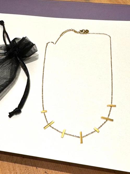 Subtiele ketting (goudkleur), Sieraden, Tassen en Uiterlijk, Kettingen, Nieuw, Overige materialen, Goud, Verstelbaar, Ophalen of Verzenden
