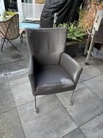 Eetkamerstoelen 6 stuks, Huis en Inrichting, Stoelen, Ophalen, Kunststof, Gebruikt, Grijs