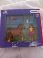 Schleich veulen en meisje, Ophalen of Verzenden, Zo goed als nieuw