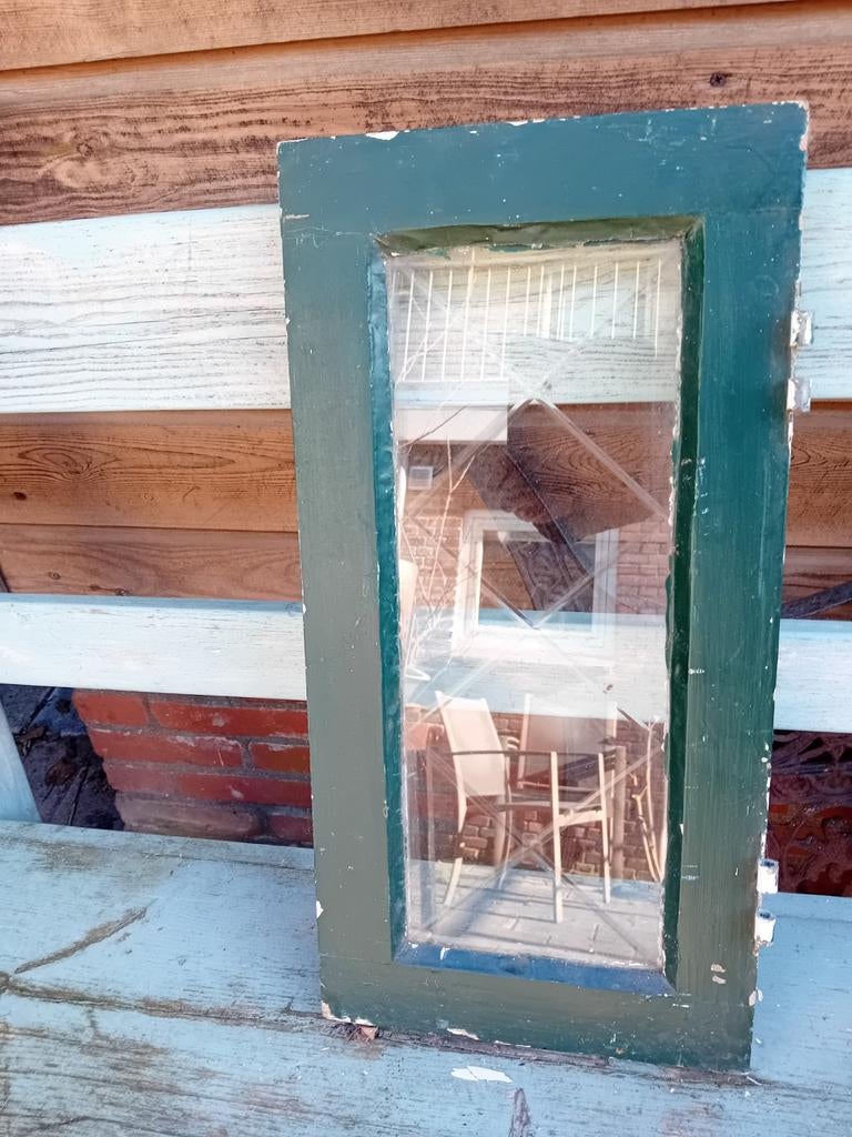 klapraam, sierglas, Doe-het-zelf en Verbouw, Glas en Ramen, Ophalen, Gevelraam of Ruit, Gebruikt, Minder dan 80 cm