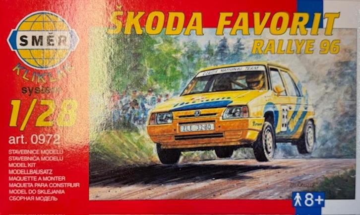 Coelianmodels, Smer, 0972, Skoda Favorit Rallye, 1/28, €8,99, Hobby en Vrije tijd, Modelbouw | Auto's en Voertuigen, Nieuw, Auto
