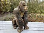(Tuin)Beeld aap, gorilla, tuin, zwembad, vijver 70cm, Ophalen, Nieuw, Kunststof, Dierenbeeld