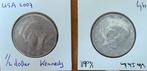 2 x halve dollar - JF Kennedy - 1969 D en 2007 P, Postzegels en Munten, Munten | Amerika, Ophalen of Verzenden