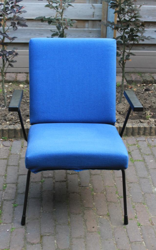 Gispen 1407 vintage fauteuil, Huis en Inrichting, Fauteuils, Gebruikt, 50 tot 75 cm, 75 tot 100 cm, Ophalen