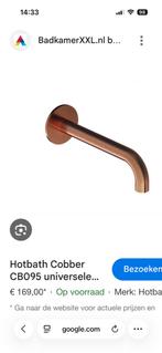 Hotbath uitloop 18cm 2x, Ophalen of Verzenden, Zo goed als nieuw, Koper, Kraan