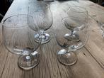 4 cognacglazen, Verzamelen, Glas en Borrelglaasjes, Ophalen, Zo goed als nieuw
