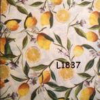 Servetten decoupage/bullet journal – citroenen L1837, Verzenden, Nieuw, Materiaal