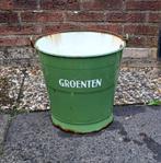 Emmer Groenten Emaille  Gebruikt als bloempot., Ophalen