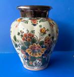 Delfts Polygoon vaas met zilverbeslag, Ophalen of Verzenden