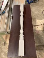 Trap spijlen eikenhout 6 maal 6 90 cm hoog, Doe-het-zelf en Verbouw, Hout en Planken, Ophalen of Verzenden, Zo goed als nieuw