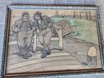 Potloodtekening gekleurd, Ophalen of Verzenden