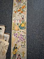 Vintage Wandkleed geborduurd Spaanse Motieven per stuk €40, Minder dan 50 cm, Gebruikt, 100 tot 150 cm, Crème