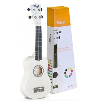 Splintern. Stagg US-WHITE Traditional Soprano Ukulele White  beschikbaar voor biedingen