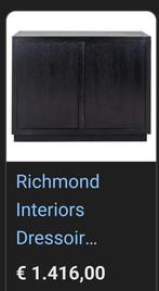 Zwarte Dressoirkast - Richmond Interiors Stijl, Ophalen of Verzenden
