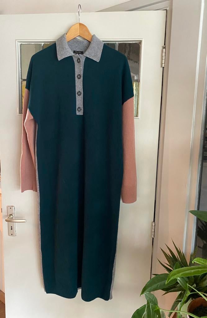 Massimo Dutti maxidress polo jurk wol cashmere maat M, Maat 38/40 (M), Overige kleuren, Verzenden, Nieuw