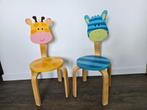 2 LEUKE HOUTEN KINDERSTOELTJES van "NINÕ & IDEAS", Ophalen, Gebruikt, Overige typen