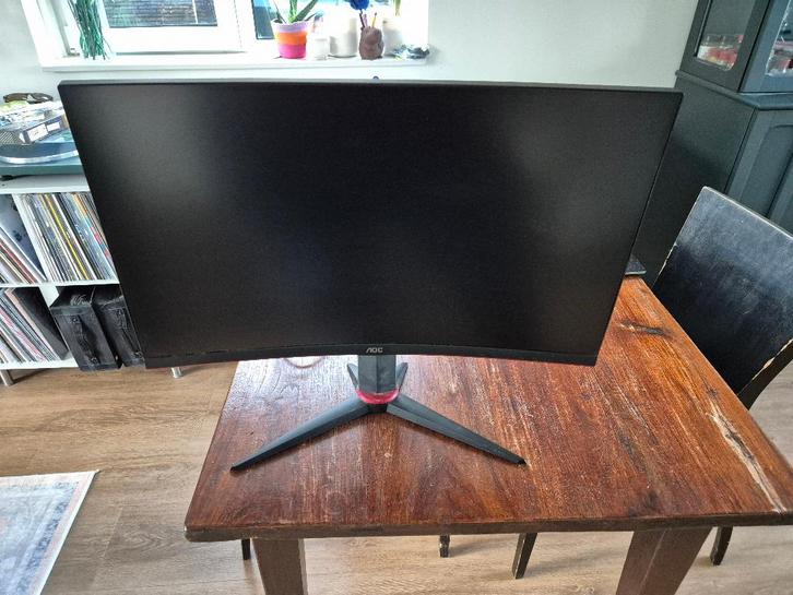AOC Game scherm 27" 1440P 144Hz gebogen, Computers en Software, Monitoren, Gebruikt, 101 t/m 150 Hz, DisplayPort, HDMI, Gaming