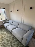 Grijze 4-zits Leen Bakker bank, deelbaar, Huis en Inrichting, 250 tot 300 cm, Gebruikt, 75 tot 100 cm, Ophalen of Verzenden