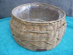 Riviera Maison rattan ronde mand voor planten / kerststuk, Huis en Inrichting, Ophalen of Verzenden, Zo goed als nieuw, Rond, Mand