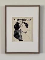 Aubrey Beardsley - Originele prent, blokdruk 1901 - Ali Baba, Verzenden