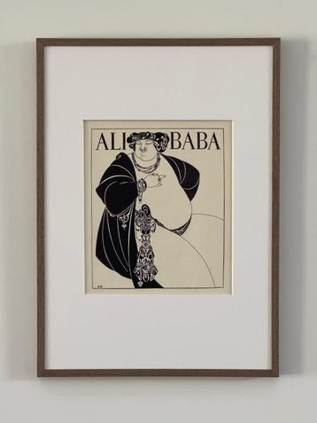 Aubrey Beardsley - Originele prent, blokdruk 1901 - Ali Baba beschikbaar voor biedingen
