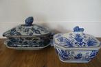 2 prachtige oude Chinese dekselschalen, terrines, Ophalen of Verzenden