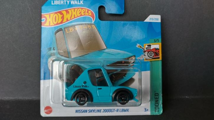 Nissan Skyline 2000GT-R Liberty Walk LBWK 1;64 Hotwheels Pol, Hobby en Vrije tijd, Modelauto's | Overige schalen, Nieuw, Auto