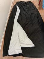 Donkerbruine gestreepte gordijn, Bruin, 200 cm of meer, Ophalen of Verzenden, Zo goed als nieuw