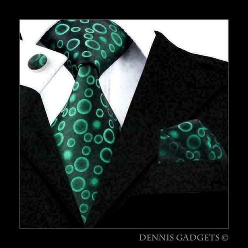 Dennis Gadgets: 100 % zijden stropdas ( 3 delig !! ) DG1519, Kleding | Heren, Stropdassen, Nieuw, Met patroon, Groen, Ophalen of Verzenden