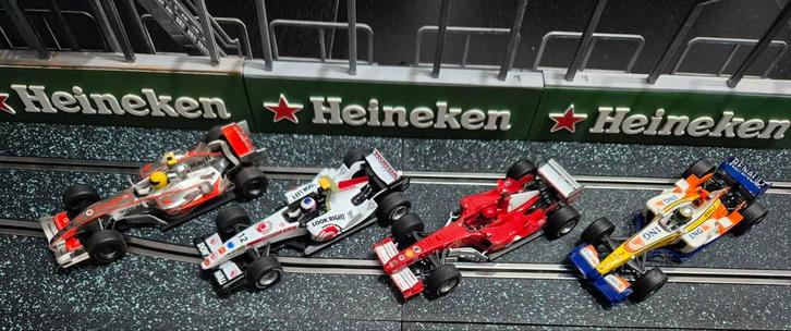 4 Scalextric 1/32 F1 Digital Modellen, Kinderen en Baby's, Speelgoed | Racebanen, Gebruikt, Elektrisch, Overige merken, Ophalen of Verzenden