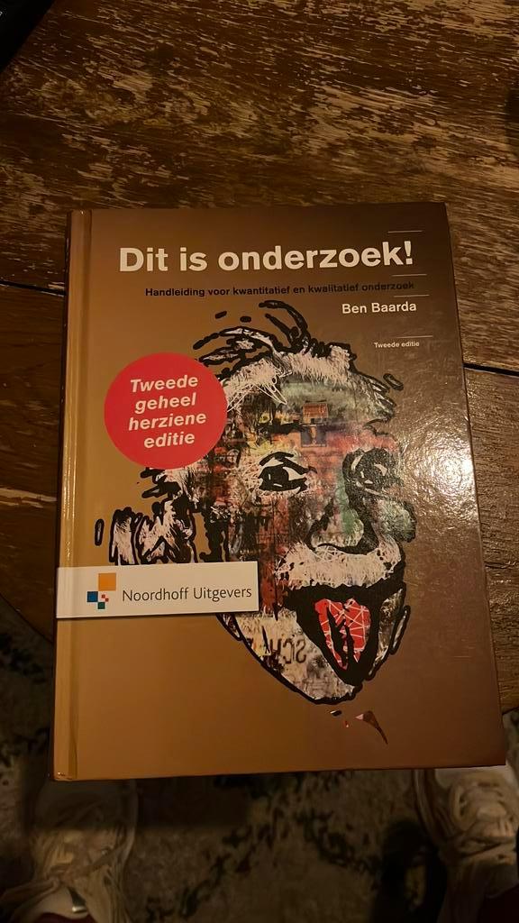 B. Baarda - Dit is onderzoek!, Boeken, Studieboeken en Cursussen, Zo goed als nieuw, HBO, Beta, Ophalen of Verzenden