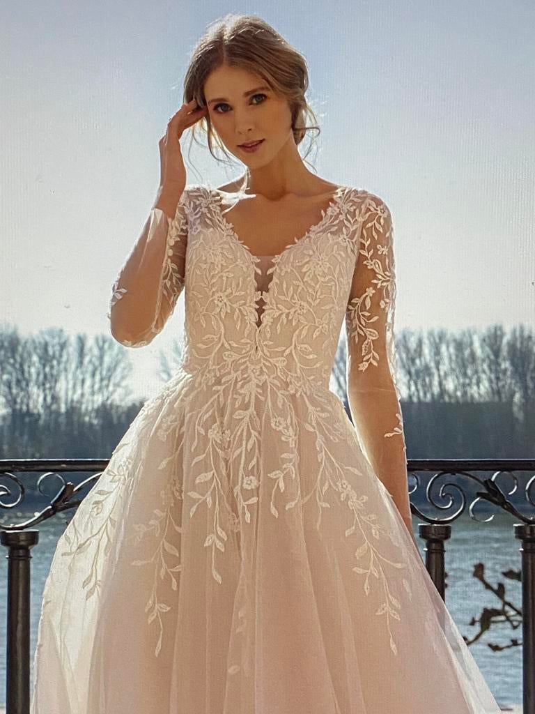Grote maat 44,46,48,50,52,54, Kleding | Dames, Trouwkleding en Trouwaccessoires, Ophalen, Nieuw, Wit, Trouwjurk