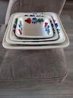 4 nest schaaltjes van boerenbont, Ophalen of Verzenden, Aardewerk, Boerenbont, Schaal of Schalen