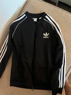 Zgan! Adidas trainingsjasje 128 zwart, Ophalen of Verzenden, Zo goed als nieuw, Jongen of Meisje