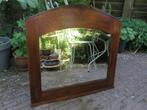 Art Deco Amsterdamse school facet geslepen spiegel, Ophalen of Verzenden, Overige vormen, 50 tot 100 cm, Minder dan 100 cm